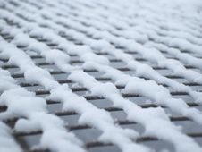 Background Grid Covered With Snow Stock Images Background Grid Covered With Snow Stock Images
