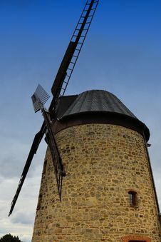 A Historic Windmill From Stones Royalty Free Stock Images A Historic Windmill From Stones Royalty Free Stock Images