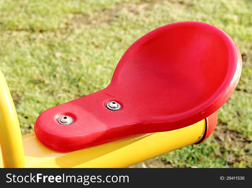 Closeup Colorful Children Playground