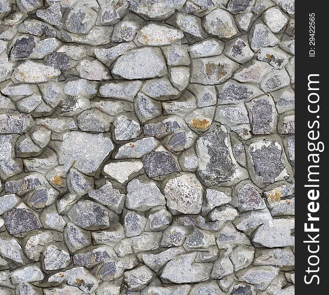 Stone Wall Texture with Cracks and Dirt Spots. Seamless Tileable Texture. Stone Wall Texture with Cracks and Dirt Spots. Seamless Tileable Texture.