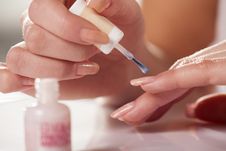 Neutral Nail Polish Stock Photography