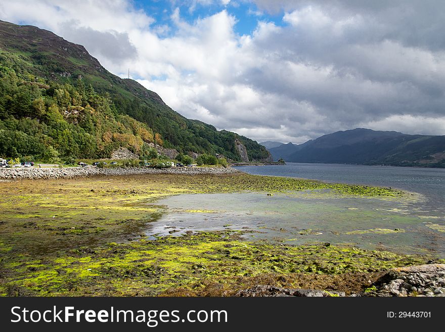 Loch Duich taken from Eilean-Donan Castle Scotland, UK