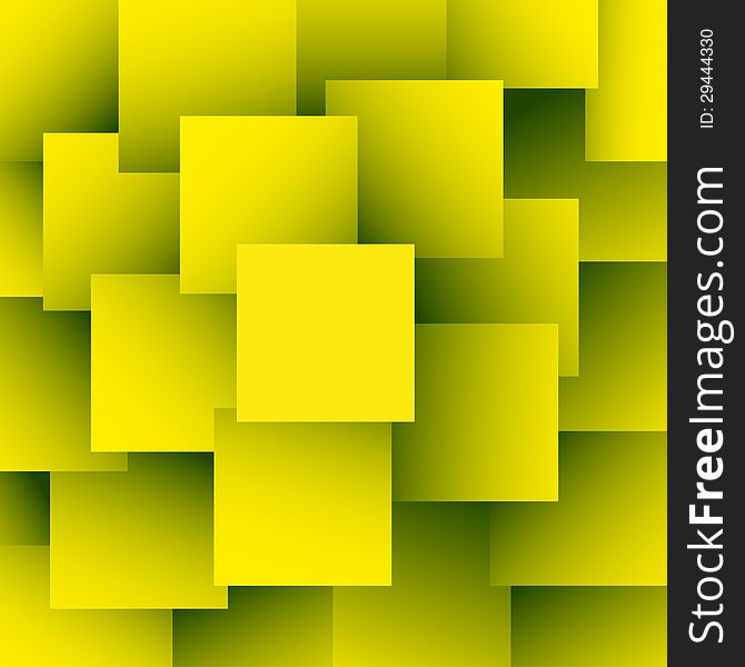 Yellow squares abstract pattern - Illustration. Yellow squares abstract pattern - Illustration