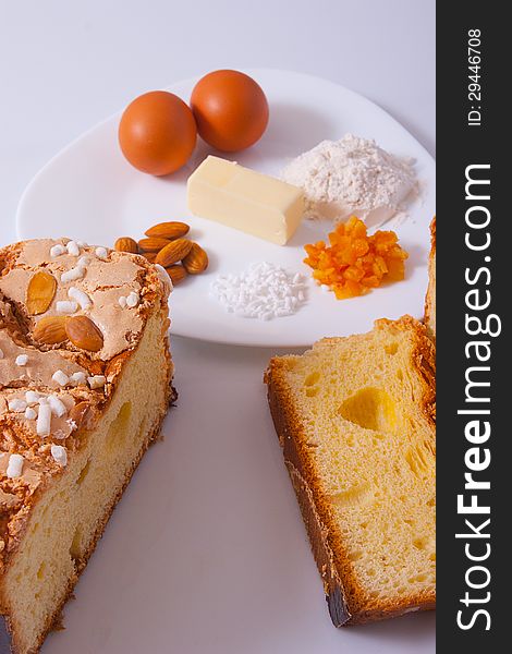 Easter cake, traditional Italian dessert, eat during the Easter.