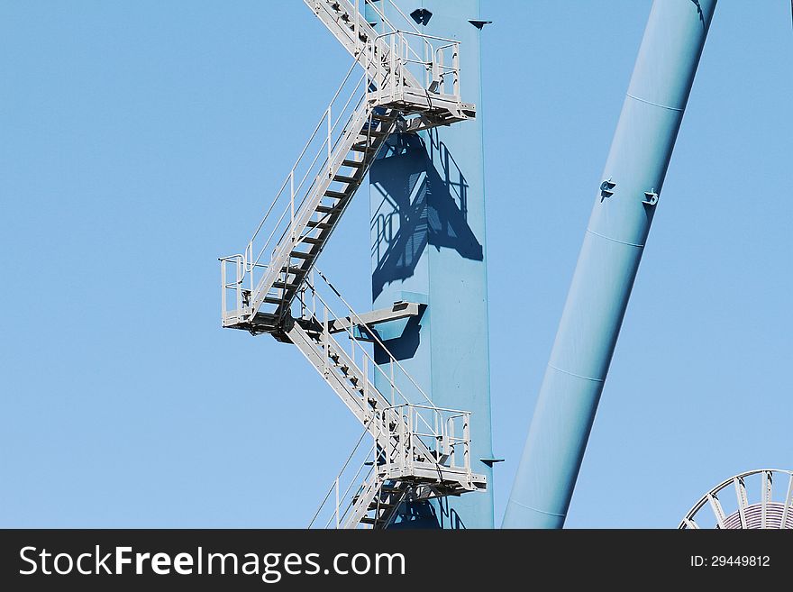 Container crane in the port of Alicante; Spain. Container crane in the port of Alicante; Spain.