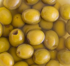 Green Marinated Olives Royalty Free Stock Photography