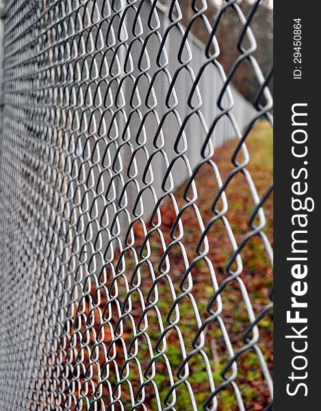 An image of a security fence