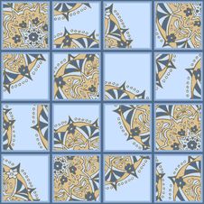 Seamless Tiles With Hand Drawn Ornament Stock Images Seamless Tiles With Hand Drawn Ornament Stock Images