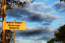 Private Property Sign No Tresspassing Warning Royalty Free Stock Photography Private Property Sign No Tresspassing Warning Royalty Free Stock Photography