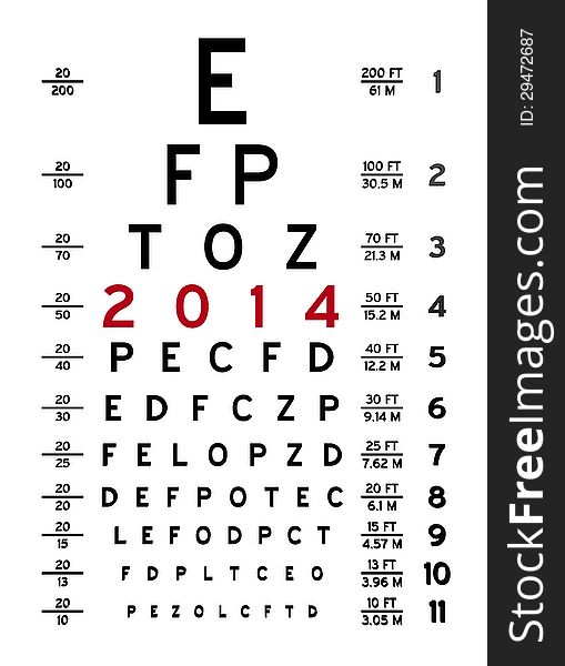 Abstract eye chart background design isolated on white. Abstract eye chart background design isolated on white.