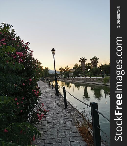 River Alykes, Alykanas City, Zakynthos Island, Grece