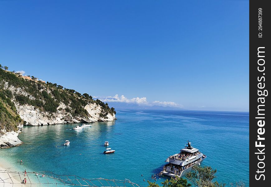 Isolated Beach in north of Zakynthos, Greece