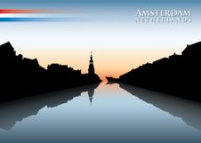 Amsterdam Skyline Royalty Free Stock Photography Amsterdam Skyline Royalty Free Stock Photography