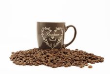 Coffee And Coffee Cup Royalty Free Stock Photography Coffee And Coffee Cup Royalty Free Stock Photography
