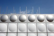 Stainless Steel Water Tank Stock Photography