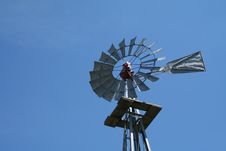 Galvanized Windmill Stock Image Galvanized Windmill Stock Image