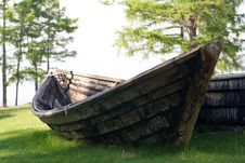 Old Wooden Fishing Boat Royalty Free Stock Photo Old Wooden Fishing Boat Royalty Free Stock Photo