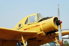 Crop Dusting Airplane Royalty Free Stock Photos