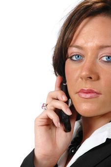 Businesswoman On The Cell Phon Royalty Free Stock Images Businesswoman On The Cell Phon Royalty Free Stock Images