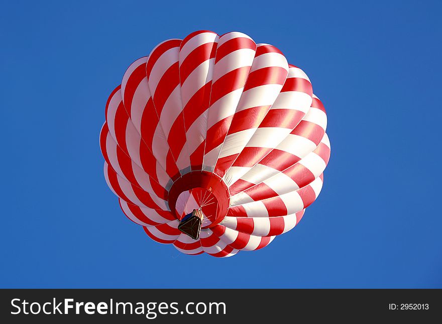 Hot Air Balloon Against a Clear Blue Sky