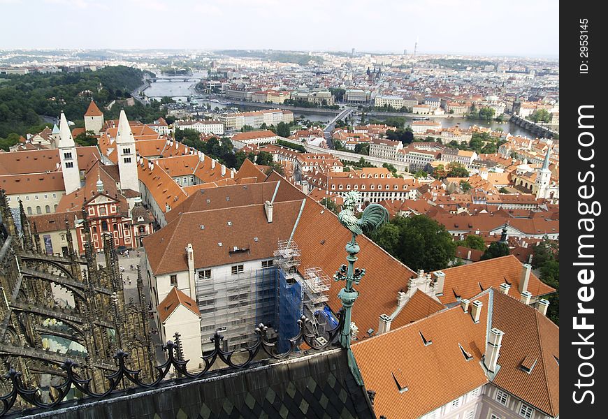 Praha - aerial view