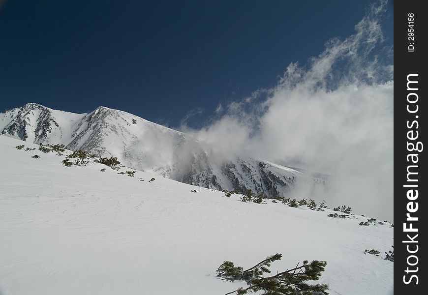 High Tatras Mountains in Winter in Slovakia