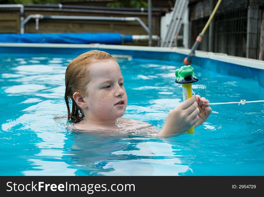 Young girl in the water