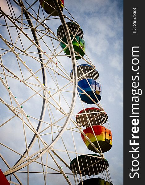 The ferris wheel in Sydney Luna Park