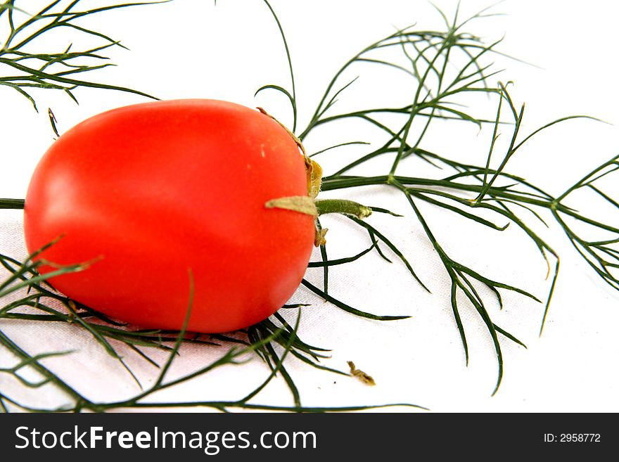Tomato Isolated in White Background