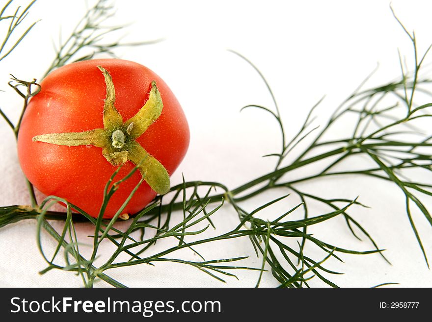 Tomato Isolated in White Background