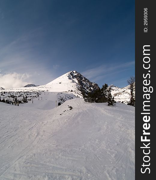 Solisko mountain in High Tatras during the winter