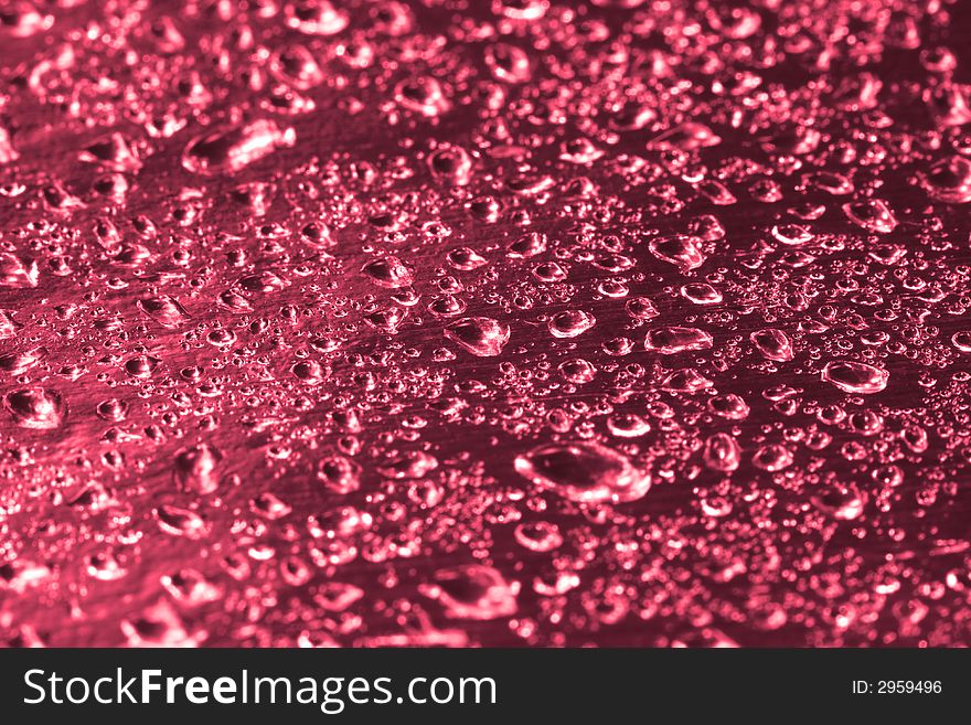 Red water drop for background