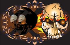 Art Skull Pattern Tattoo Stock Photos Art Skull Pattern Tattoo Stock Photos