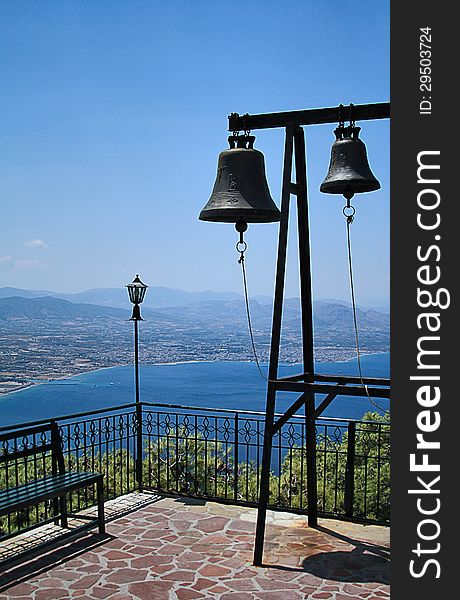 Ancient church bells, Greece, Loutraki