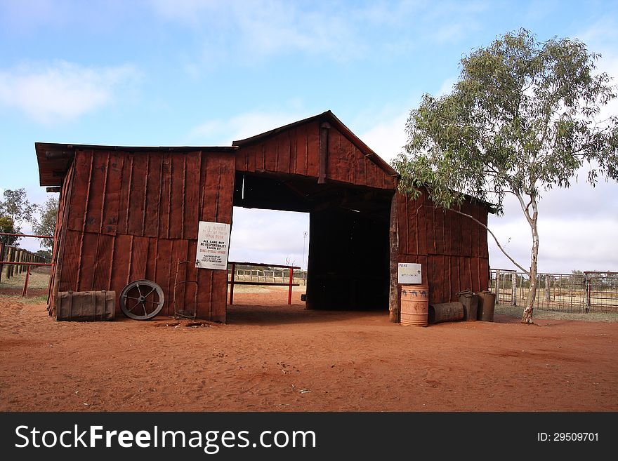 Barn found in the Australian Outback. Barn found in the Australian Outback