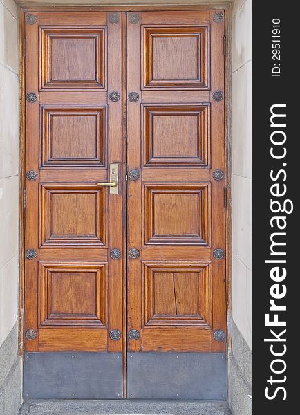 Double Wooden Doors