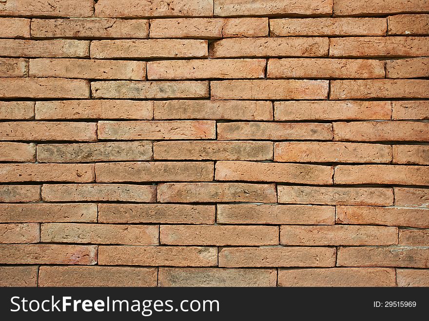 Detail and pattern of bricks wall