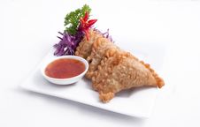 Curry Puff, Thai Entree, Appetizer Stock Photos