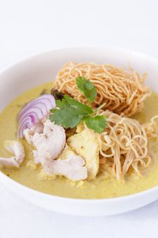 Khao Soi , Curry Noodles , Thai Food Stock Image Khao Soi , Curry Noodles , Thai Food Stock Image