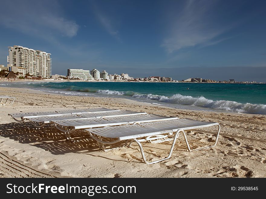 Cancun Beach In Mexico