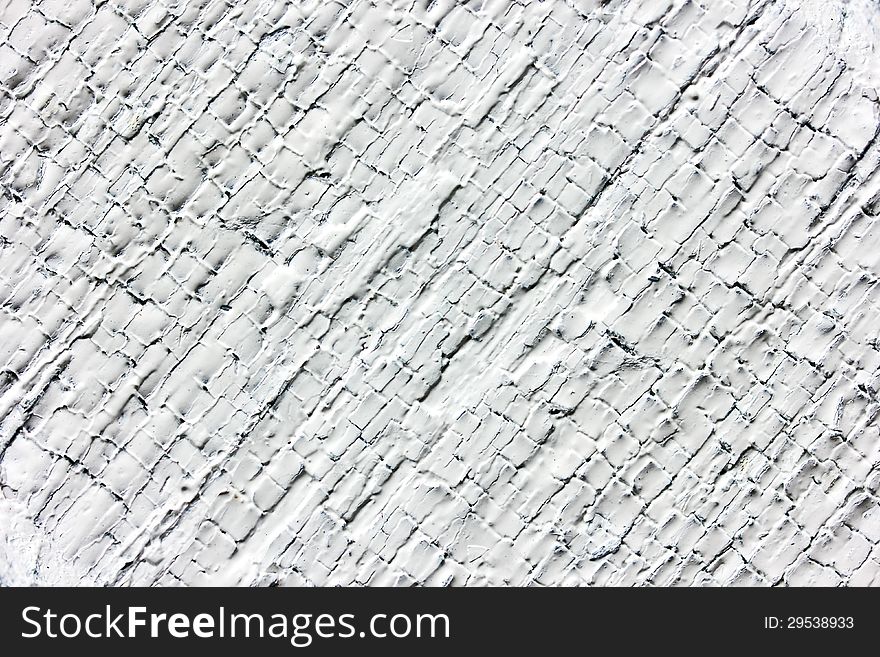 Old cracked white painted texture. Grunge background.