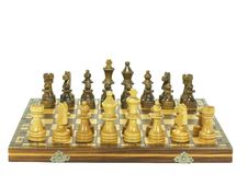 Chess Board Setup Royalty Free Stock Photography