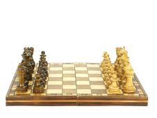 Chess Board Setup Stock Photography