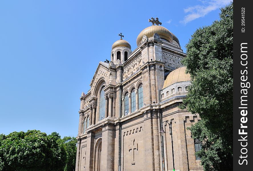 Dormition Of The Theotokos Cathedral In Varna, Bulgaria