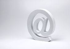 E-mail @ Sign Block Letter Symbol Stock Image E-mail @ Sign Block Letter Symbol Stock Image