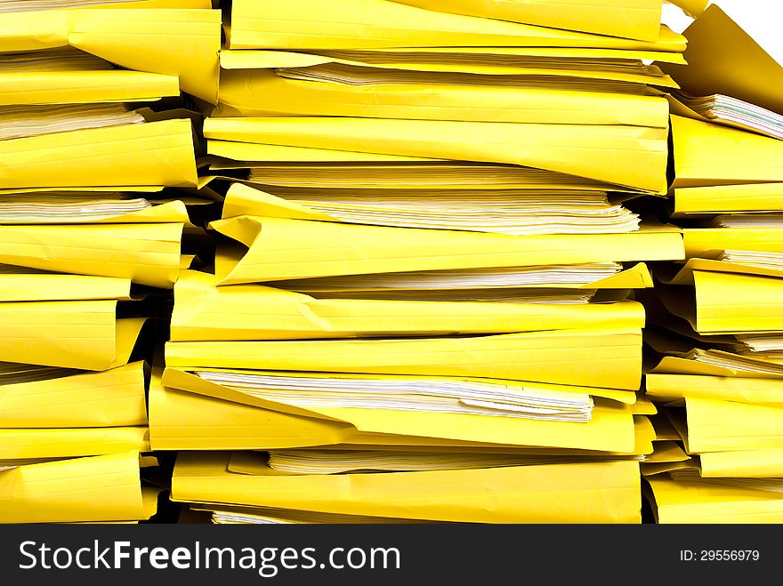 stacks of office folders