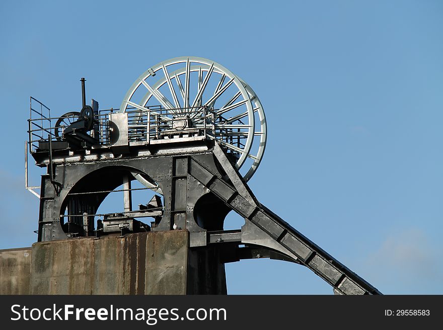 The Winding Wheels of a Disused Coal Mine.