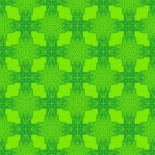 Spring Green Psychedelic Sixties Pattern Royalty Free Stock Photography