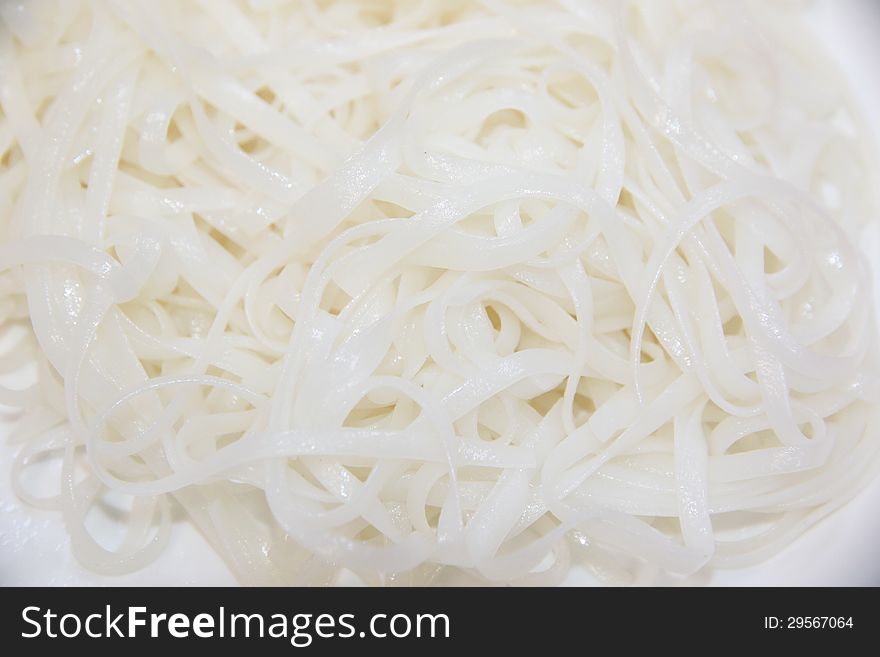 Zoom The White Chinese noodles.