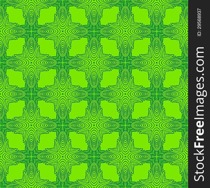 Spring green psychedelic sixties pattern